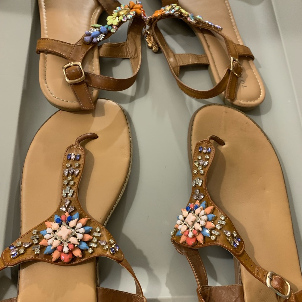 (2) Pair SIZE 12 JEWELED TORRID SANDALS